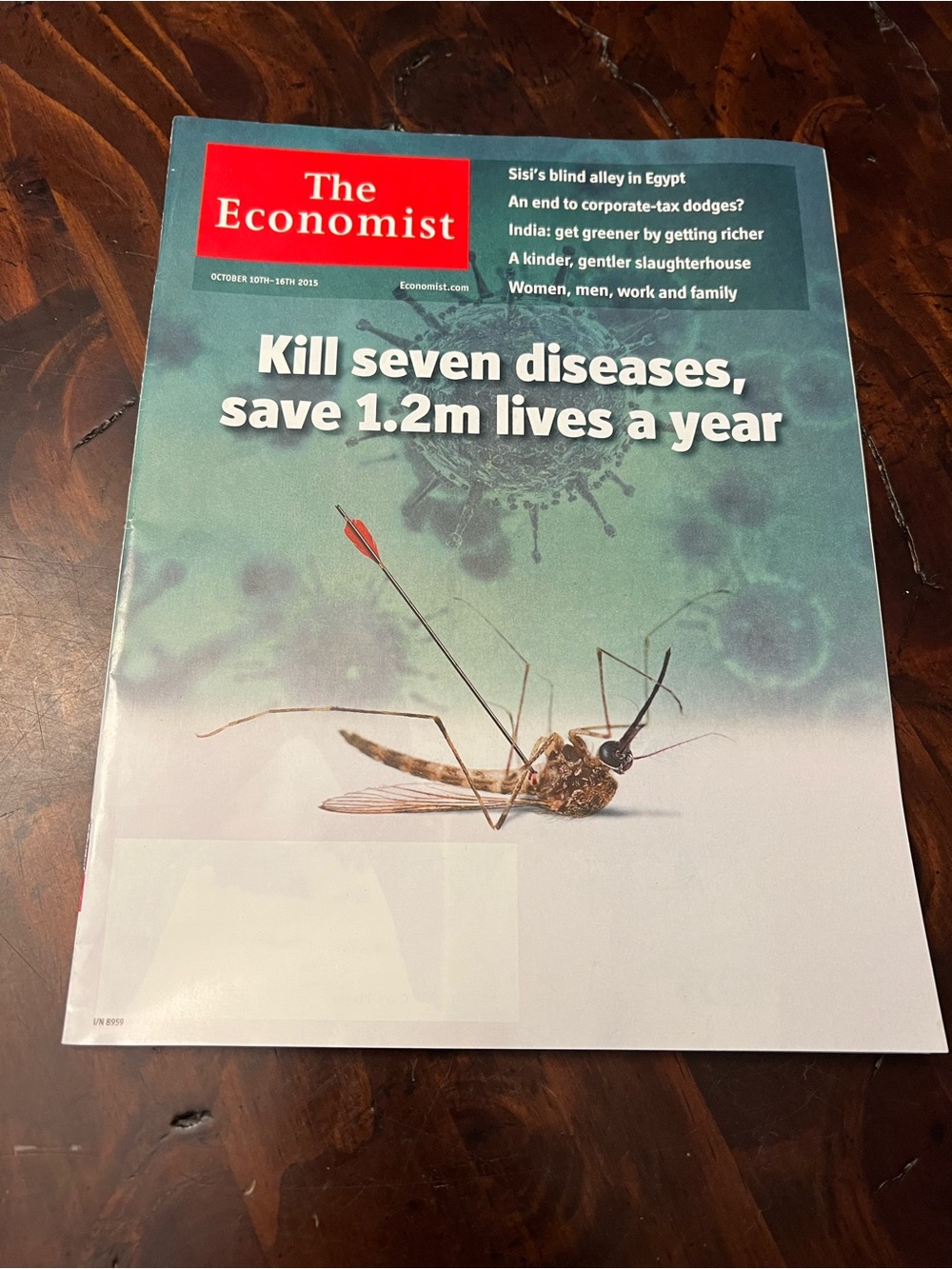 The Economist Magazine - 'Kill seven diseases' - 2015